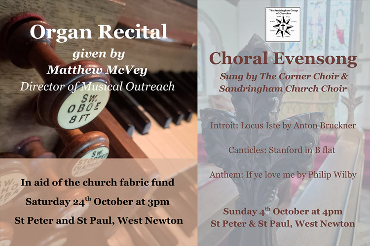 Two musical events in West Norfolk church